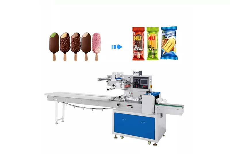 Automatic Ice Cream Popsicle Flow Packing Machine