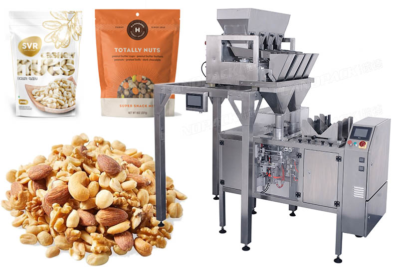 Automatic Granule Mini Doypack Packing Machine With 4 Head Linear Weigher