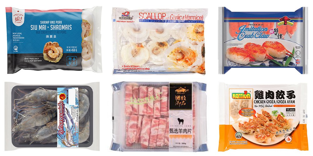 Automatic Flow Wrapping Machine For Frozen Meat Fish Seafood