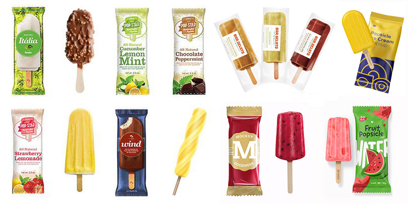 Automatic Ice Cream Popsicle Flow Packing Machine