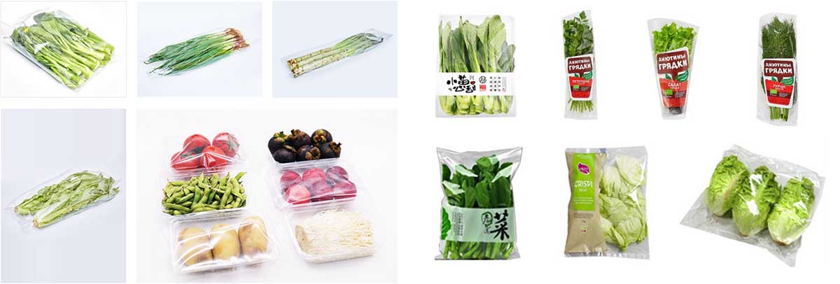 Automatic Vegetable Flow Labeling Wrapping Machine