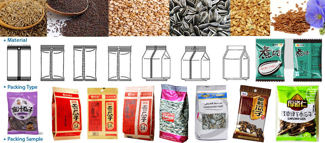 High Precision Multihead Weigher Sunflower Seeds Packing Machine