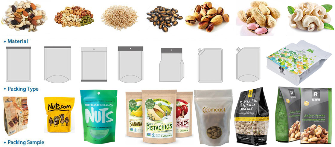 Premade Pouch Nuts Rotary Packing Machine Doypack Machine