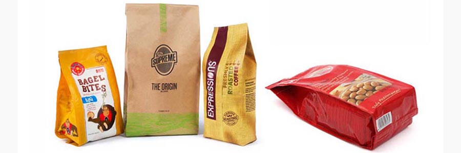 Quad Seal Bag Block Bottom Pouch Packing Machine