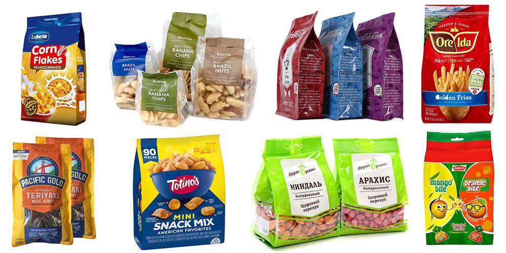 Snacks Quad Seal Bag / Block Bottom Pouch Packing Machine